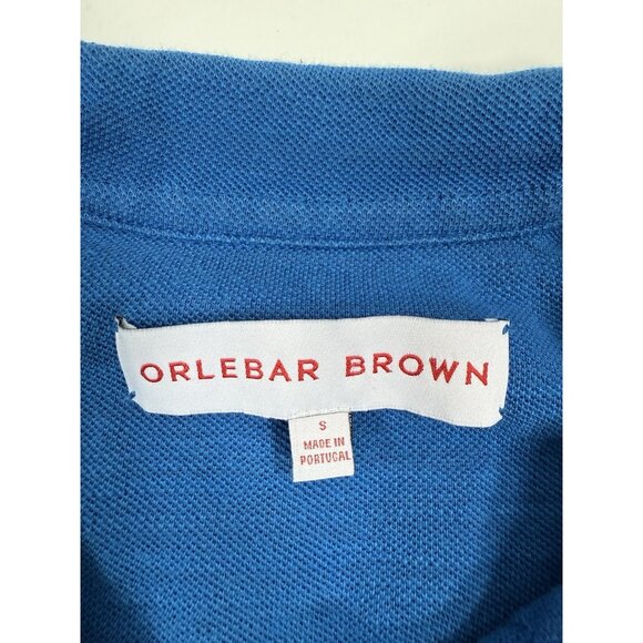 Orlebar Brown Mens Polo Shirt Size Small Blue Short Sleeve Portugal Casual - Picture 6 of 11